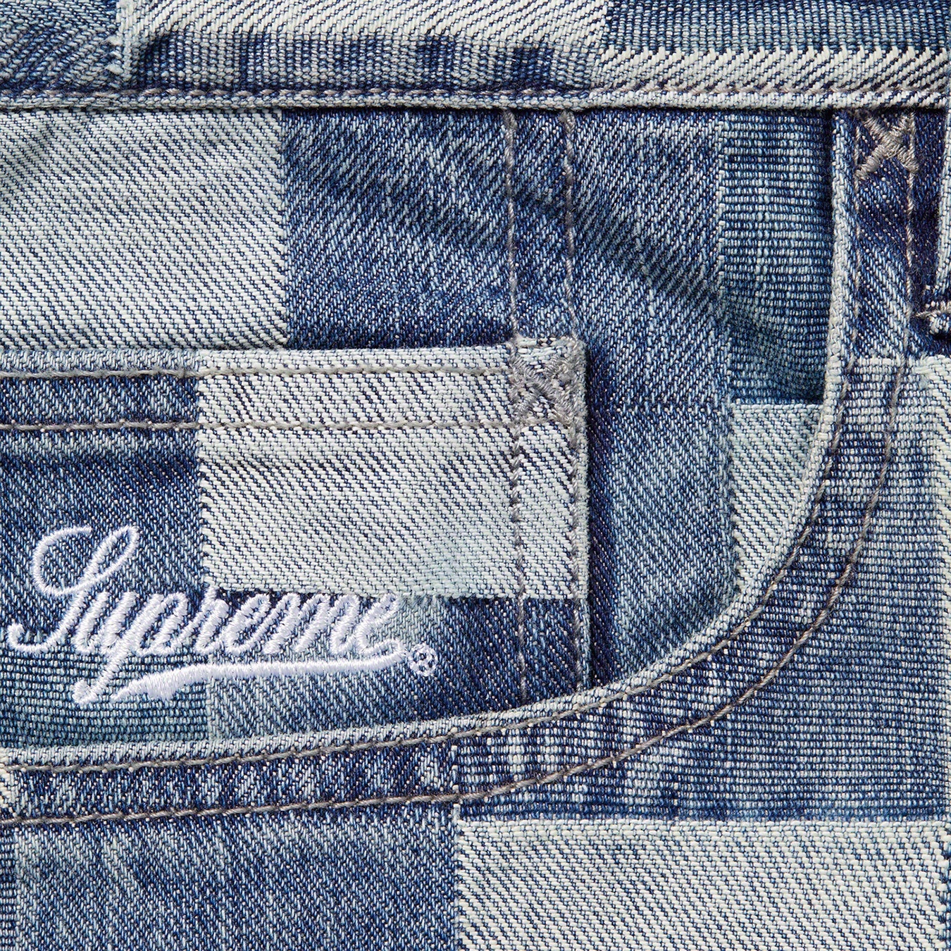 Patched Denim Painter Pant view 2